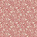 Mini Cream Flowers on Red