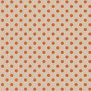 Woven Rust  Dots on Tan