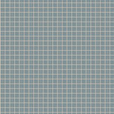 Woven Blue & White Mini Plaid