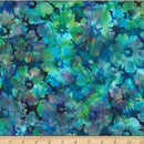 Big Floral on Dark Blue