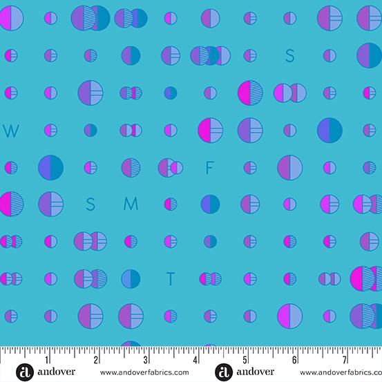 Text & Circles on Teal