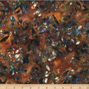 Brown Rust w Blue Whites Leave