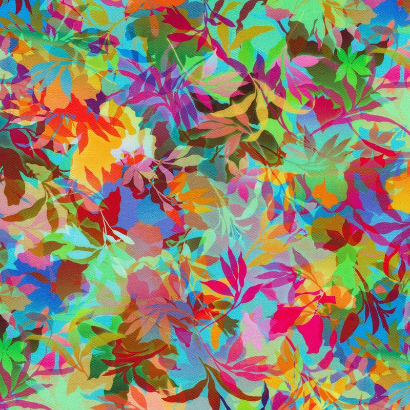Multi Colored Leaves Cluster