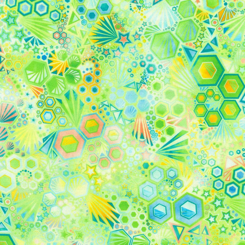 Light Lime Green Geometrics