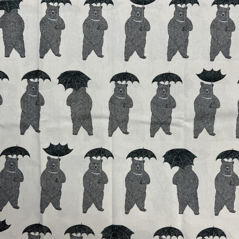 Bears w Umbrellas Cream 1/2yd