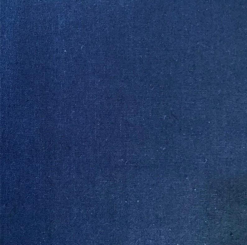 Orimono Indigo Linen Blend Navy Blue 55% Linen, 45% Cotton
