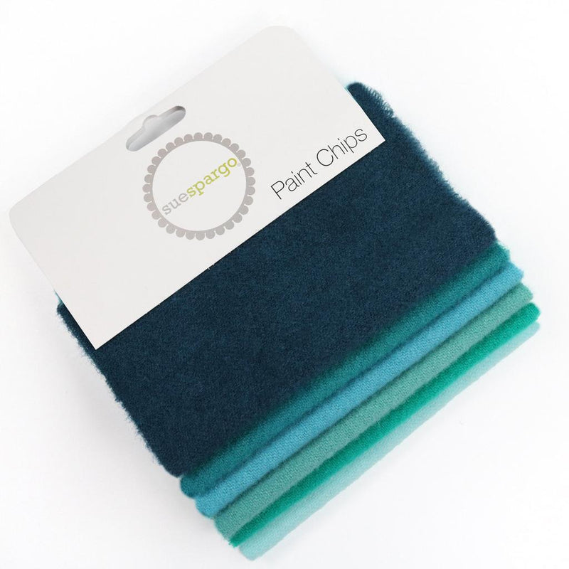 Solid Paint Chips Teal