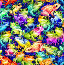 Stacked Multi Colored Frogs