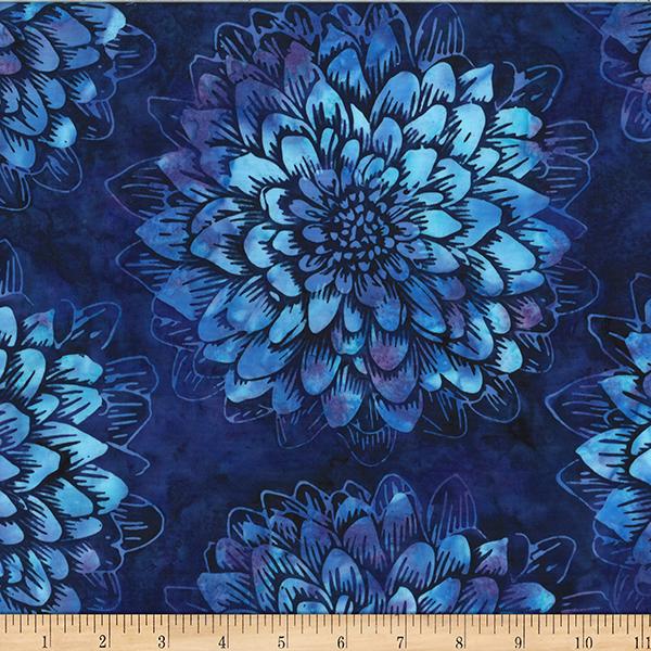 Dahlia in Purples & Teals
