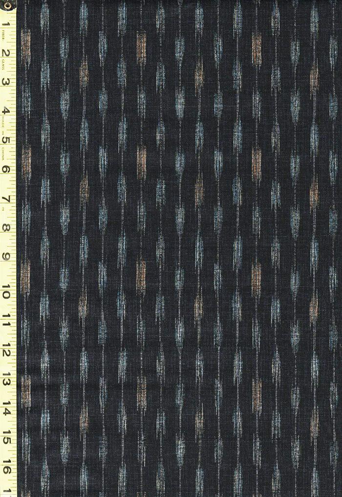 Black w Arrows in Blue & Peach