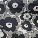 Large Floral Canvas Black/Tan