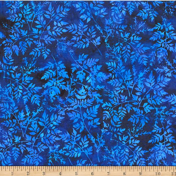 Blue on Blue Small Leaves