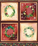 Panel: Merriment Wreath Xmas