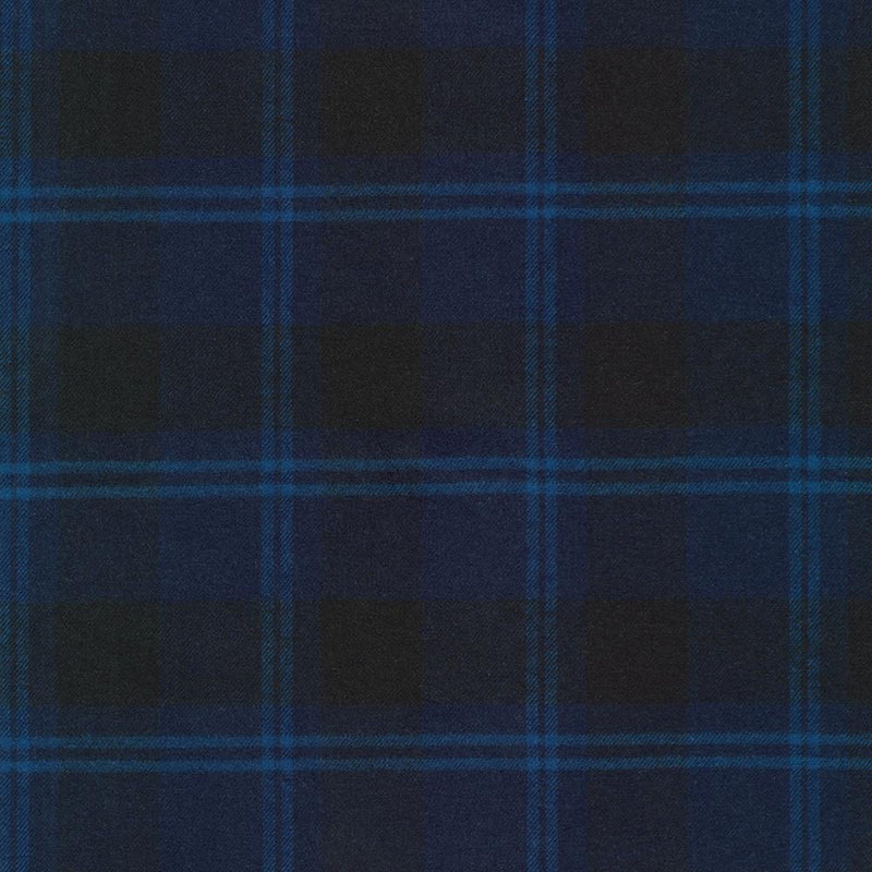 Flannel Blue and Black Plaid