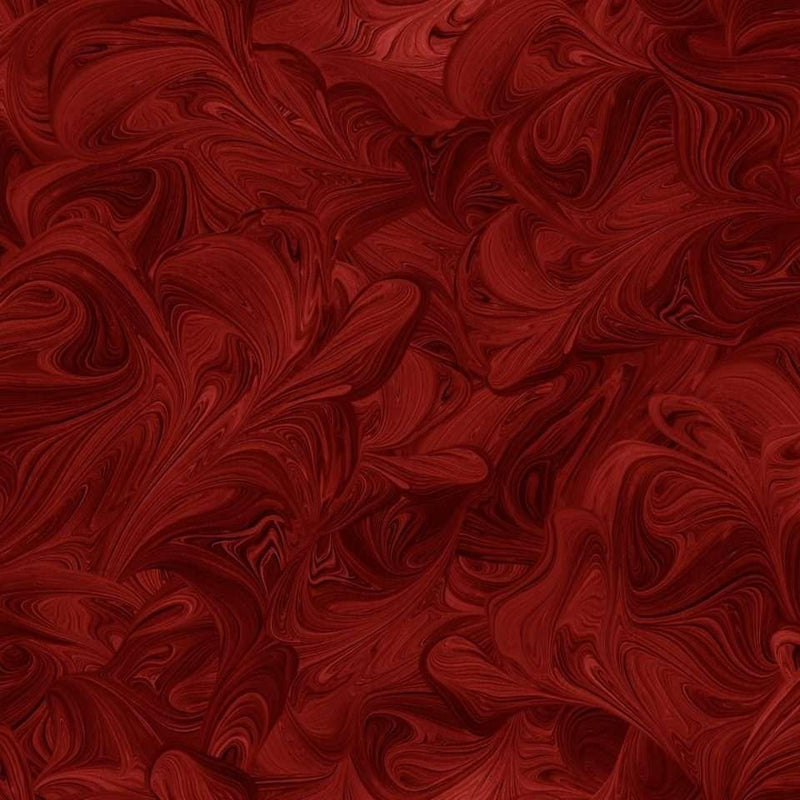 118" Wide Red Brick Swirls