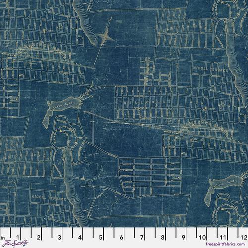 Palette Blue Map