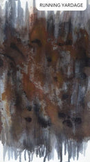 Dripping Brown & Black Paint Hint of Gray