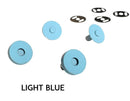 Light Blue Magnetic Snaps