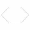 EPP 1/2" Elongated Hexagon