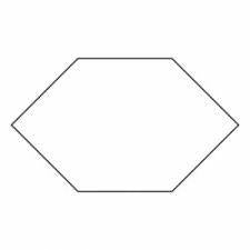 EPP 1/2" Elongated Hexagon