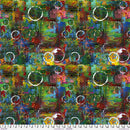 Grunge Multi w Bright Green