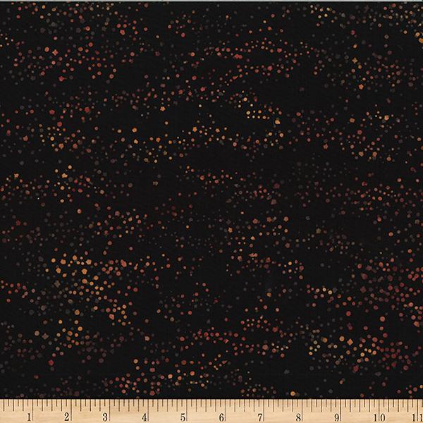 Black w Rust Orange Dots