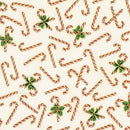 Mini Candy Canes on Cream