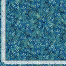 Tonal Floral Blue on Blue
