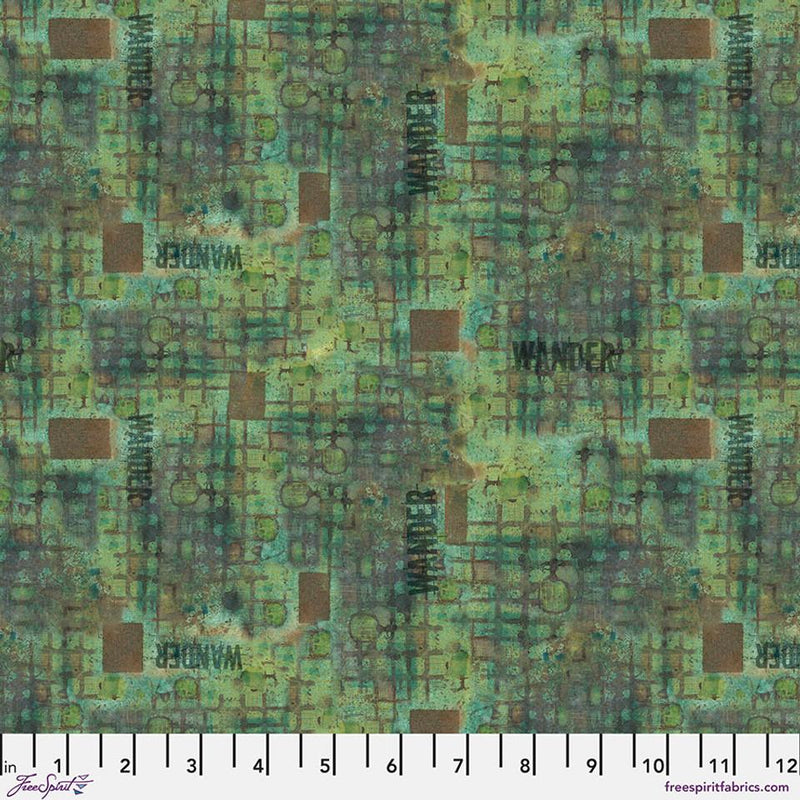 Green w Brown Wander Text