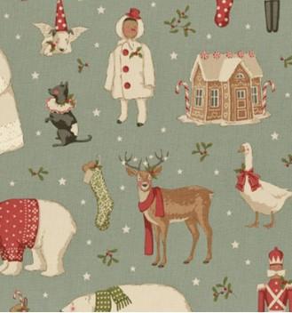 Winter Friends on Duck Egg Blu