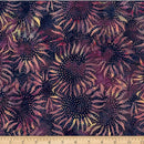 Batik Sunflowers on Eggplant