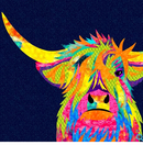 Hamish Highland Cow 36" x 42"