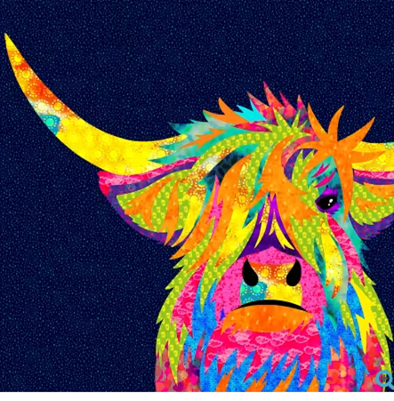 Hamish Highland  Cow 36" x 42"