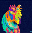 Clement the Cockerel 36" x 42"