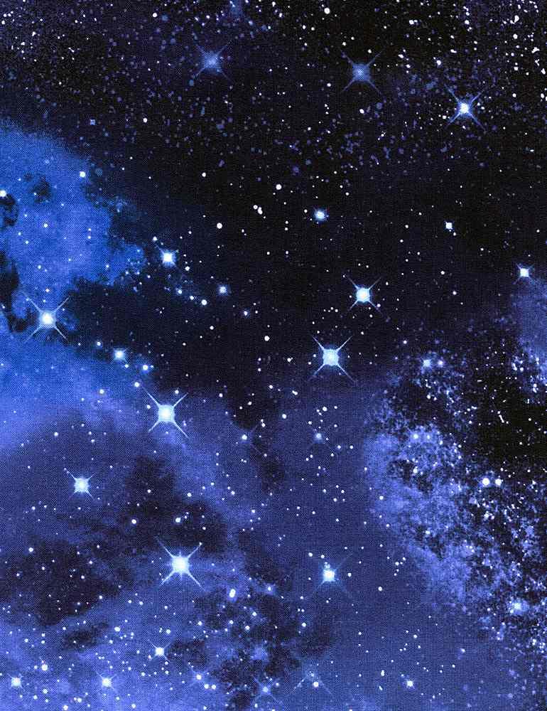 108" Galaxy Stars Black & Blue