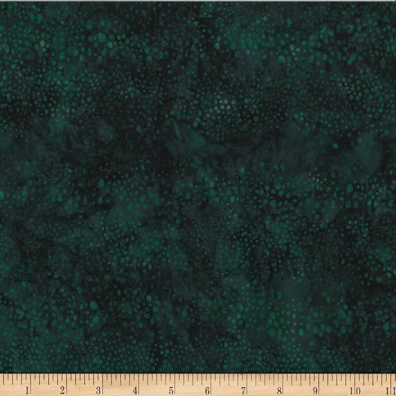 Batik Black Jade w Abstract Dots