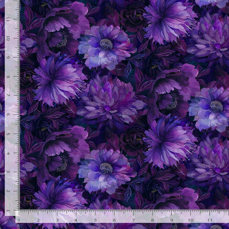 Purple Large Floral