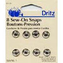 Dritz Sew on Snaps 8 ct