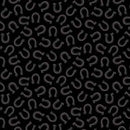 Taupe Horseshoes on Black 3/4"