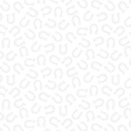 White Horseshoes on White 3/4"