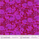 Red with Neon Pink Flowers