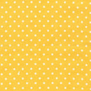 Flannel Yellow w White Dots