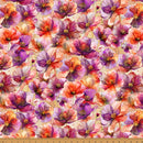 Purple & Orange Flowers Packed