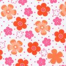 Flannel Pink & Peach Floral