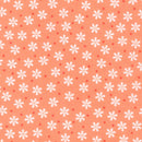 Flannel Peach & White Floral