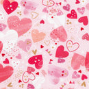 Medium Hearts on Pink