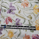 Rayon 52" W, Tulips on White