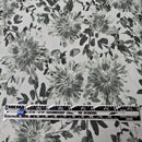 Rayon 52", Khaki Green Floral