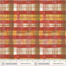 Red Green Tan Gold Plaid