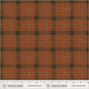 Rust w Black Cream Plaid